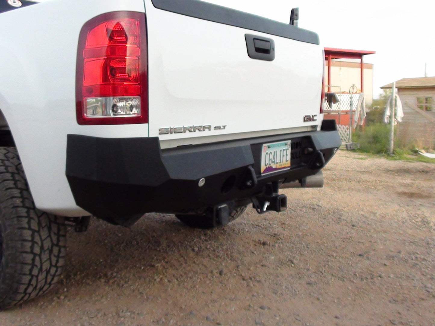 2007-2013 GMC Sierra 1500 Rear Bumper | Parking Sensor Cutouts Available - Iron Bull BumpersREAR IRON BUMPER