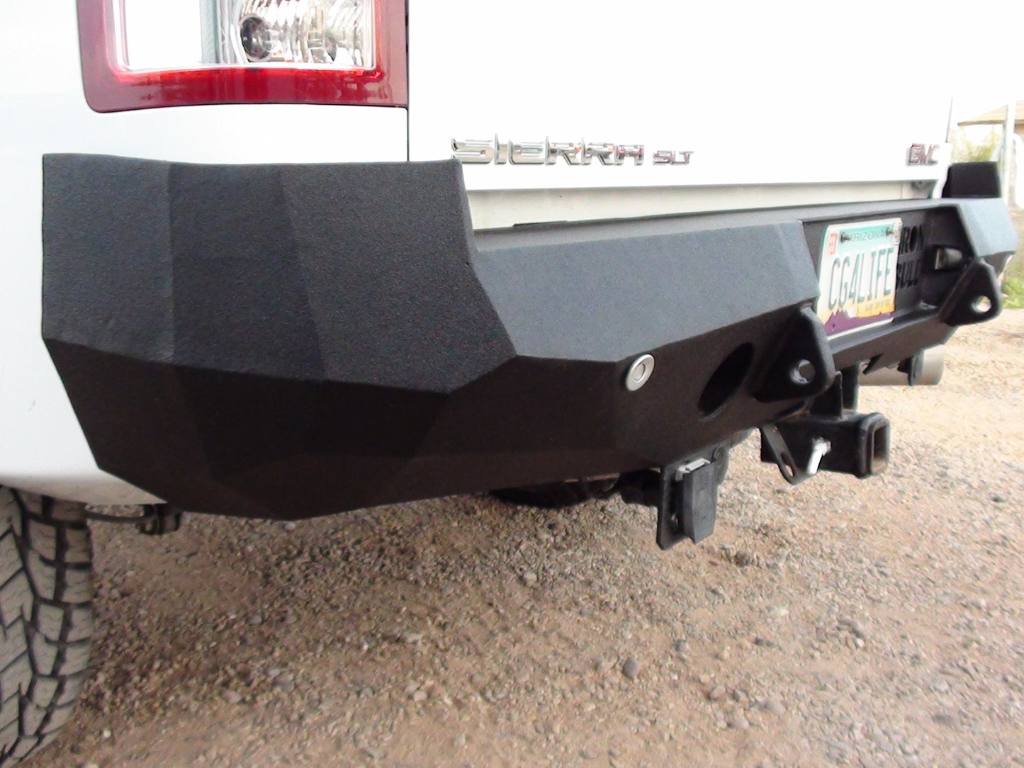 2007-2013 GMC Sierra 1500 Rear Bumper | Parking Sensor Cutouts Available - Iron Bull BumpersREAR IRON BUMPER