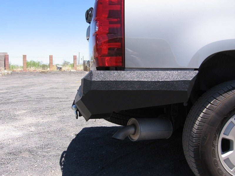 2007-2014 Chevrolet Tahoe 2500 Rear Bumper | Parking Sensor Cutouts Available - Iron Bull BumpersREAR IRON BUMPER