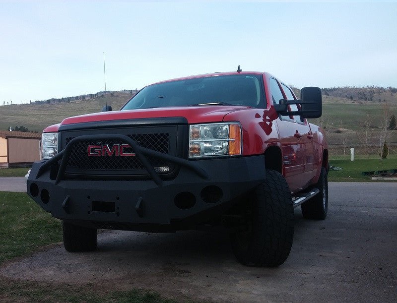 2007-2014 GMC Sierra 2500/3500 Front Bumper - Iron Bull BumpersFRONT IRON BUMPER