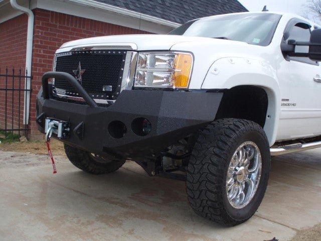 2007-2014 GMC Sierra 2500/3500 Front Bumper - Iron Bull BumpersFRONT IRON BUMPER