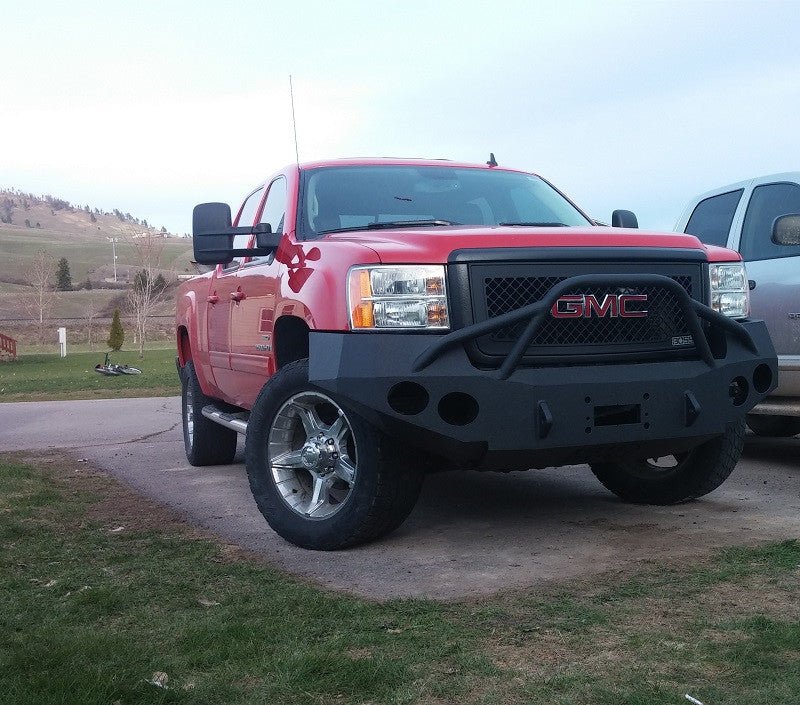 2007-2014 GMC Sierra 2500/3500 Front Bumper - Iron Bull BumpersFRONT IRON BUMPER