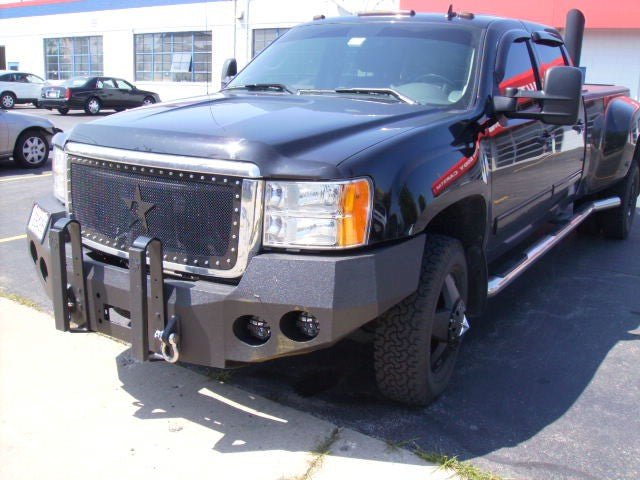 2007-2014 GMC Sierra 2500/3500 Front Bumper - Iron Bull BumpersFRONT IRON BUMPER