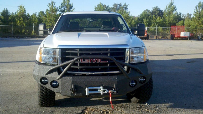 2007-2014 GMC Sierra 2500/3500 Front Bumper - Iron Bull BumpersFRONT IRON BUMPER