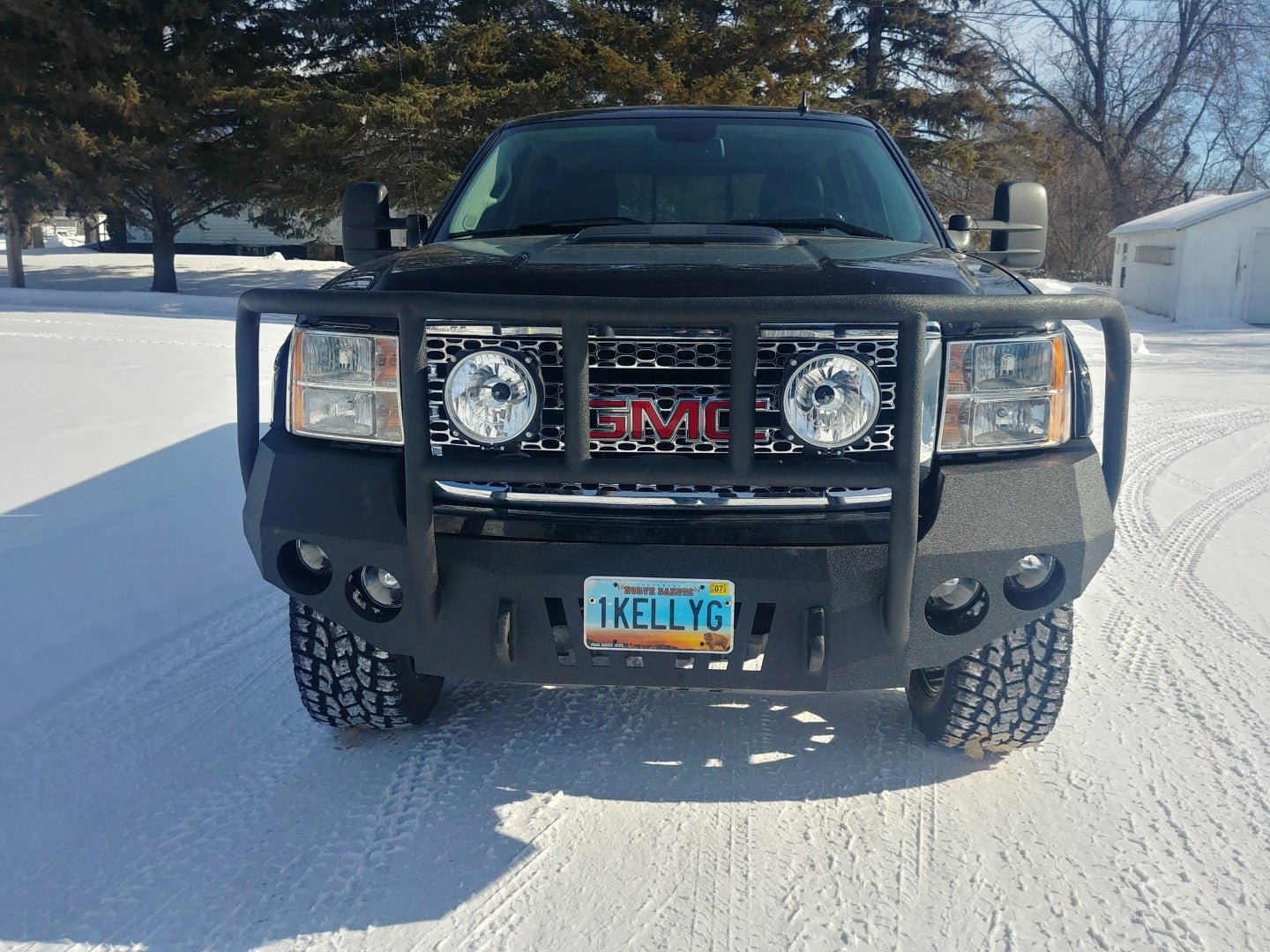 2007-2014 GMC Sierra 2500/3500 Front Bumper - Front Truck Winch Bumper