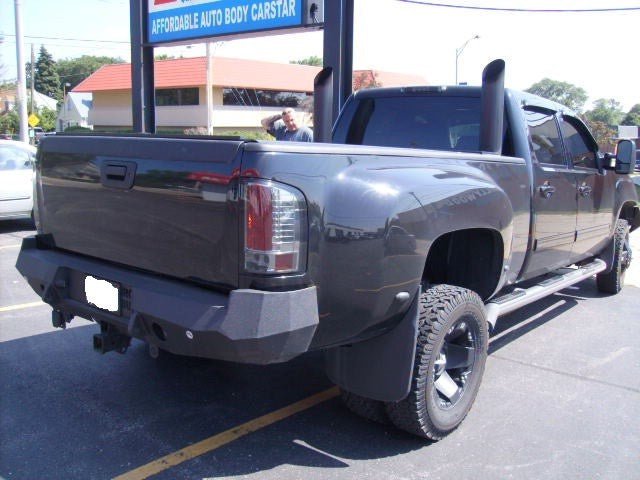 2007-2014 GMC Sierra 2500/3500 Rear Bumper | Parking Sensor Cutouts Available - Iron Bull BumpersREAR IRON BUMPER