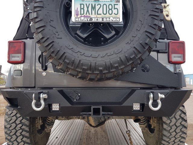 2007-2017 Jeep JK Wrangler Rear Bumper - Iron Bull BumpersREAR IRON BUMPER