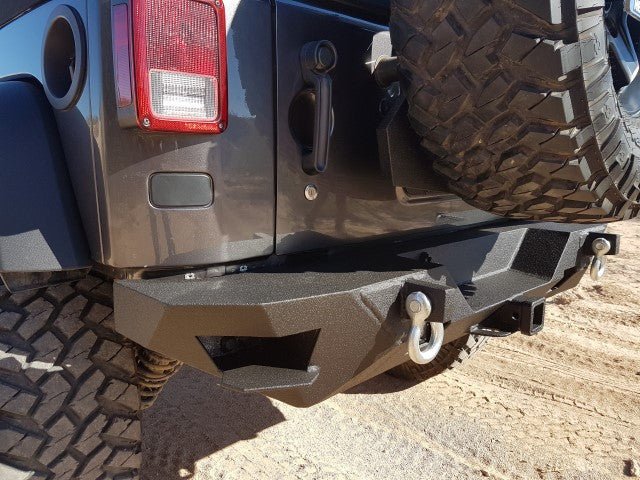 2007-2017 Jeep JK Wrangler Rear Bumper - Iron Bull BumpersREAR IRON BUMPER