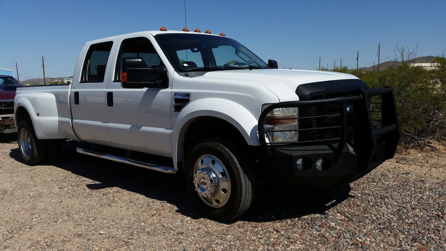 2008-2010 Ford F450/F550 Front Bumper With Fender Flare Adapters - Iron Bull BumpersFRONT IRON BUMPER