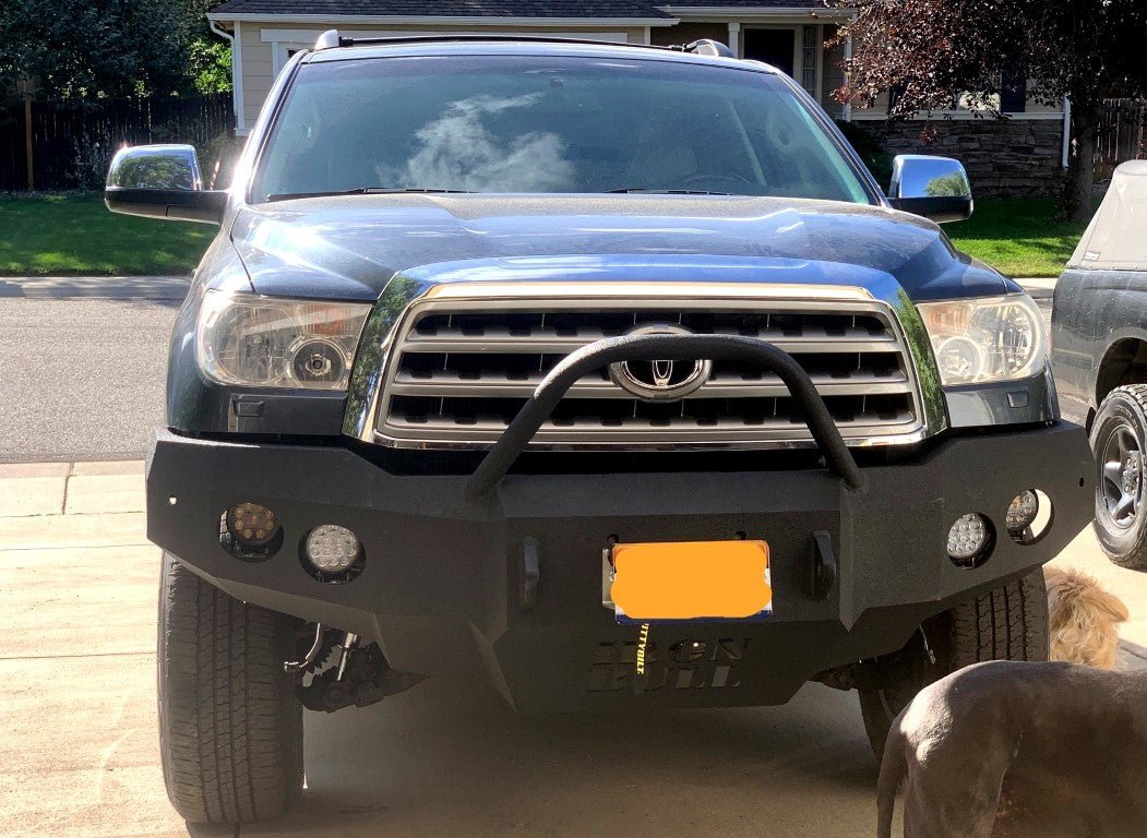 2008-2019 Toyota Sequoia Front Bumper | Parking Sensor Cutouts Available - Iron Bull BumpersFRONT IRON BUMPER