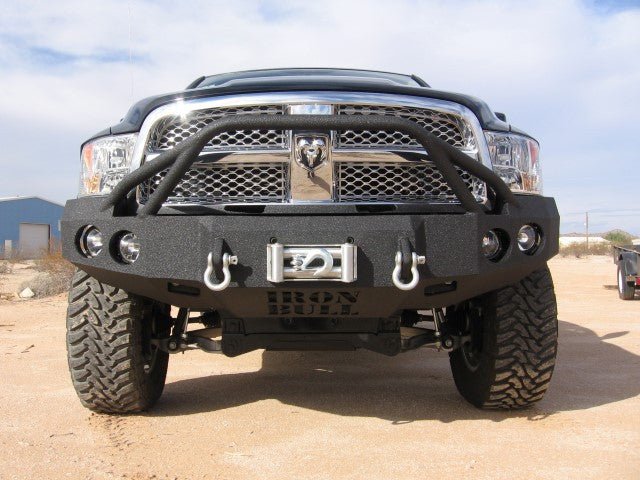 2009-2012 RAM 1500 Front Bumper - Iron Bull BumpersFRONT IRON BUMPER