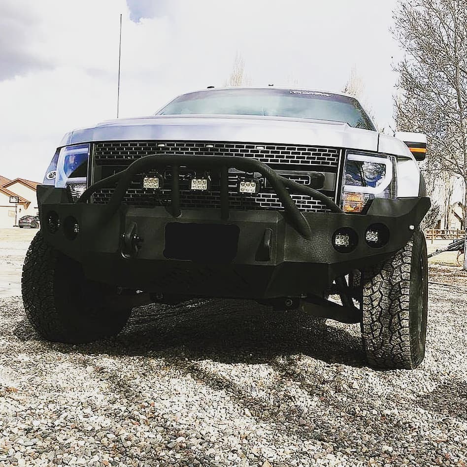 2010-2014 Ford Raptor Front Bumper - Iron Bull BumpersFRONT IRON BUMPER