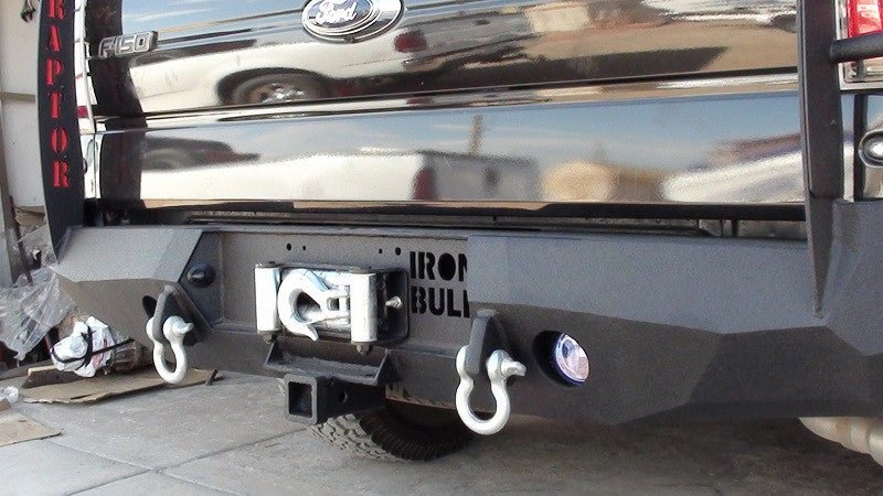 2010-2014 Ford Raptor Rear Bumper | Parking Sensor Cutouts Available - Iron Bull BumpersREAR IRON BUMPER