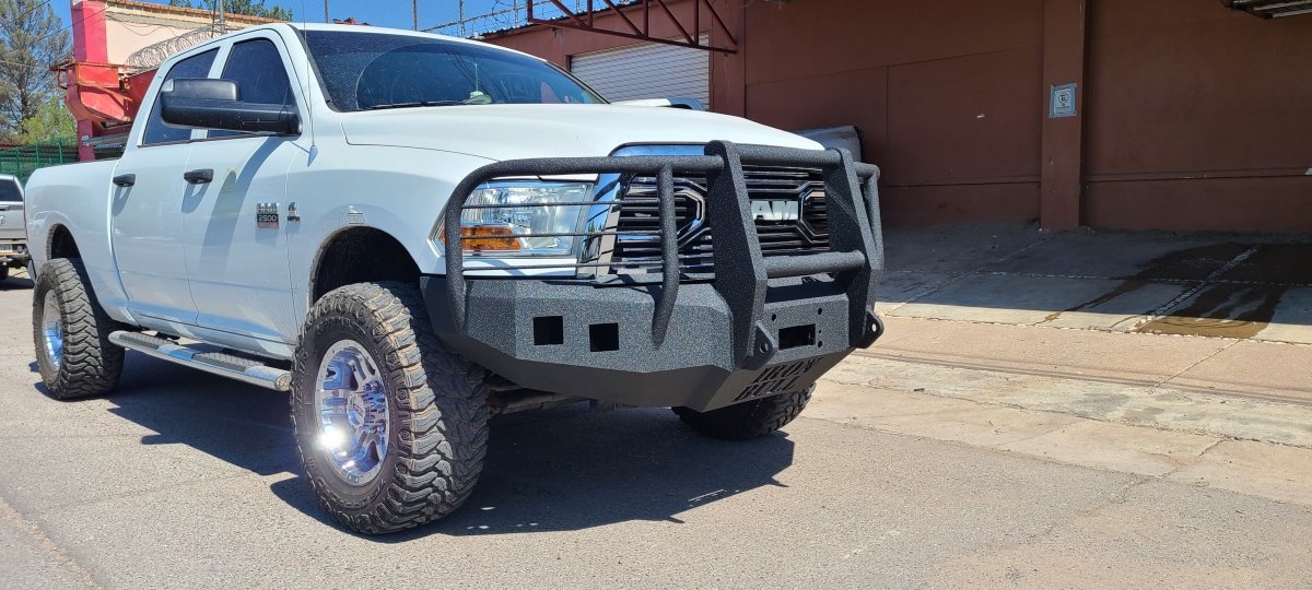 2010-2018 RAM 2500/3500 Front Bumper | Parking Sensor Cutouts Available - Iron Bull BumpersFRONT IRON BUMPER