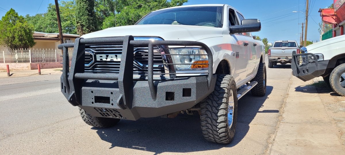 2010-2018 RAM 2500/3500 Front Bumper | Parking Sensor Cutouts Available - Iron Bull BumpersFRONT IRON BUMPER