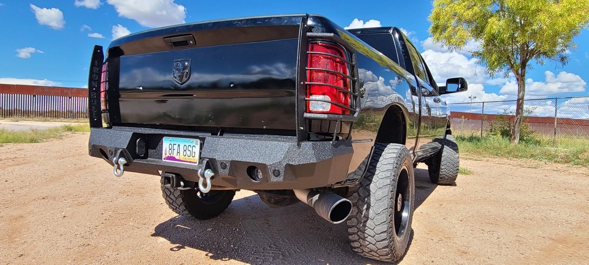 2010-2018 RAM 2500/3500 Rear Bumper | Parking Sensor Cutouts Available - Iron Bull BumpersREAR IRON BUMPER