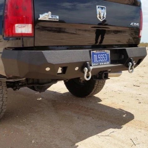 2010-2018 RAM 2500/3500 Rear Bumper | Parking Sensor Cutouts Available - Iron Bull BumpersREAR IRON BUMPER