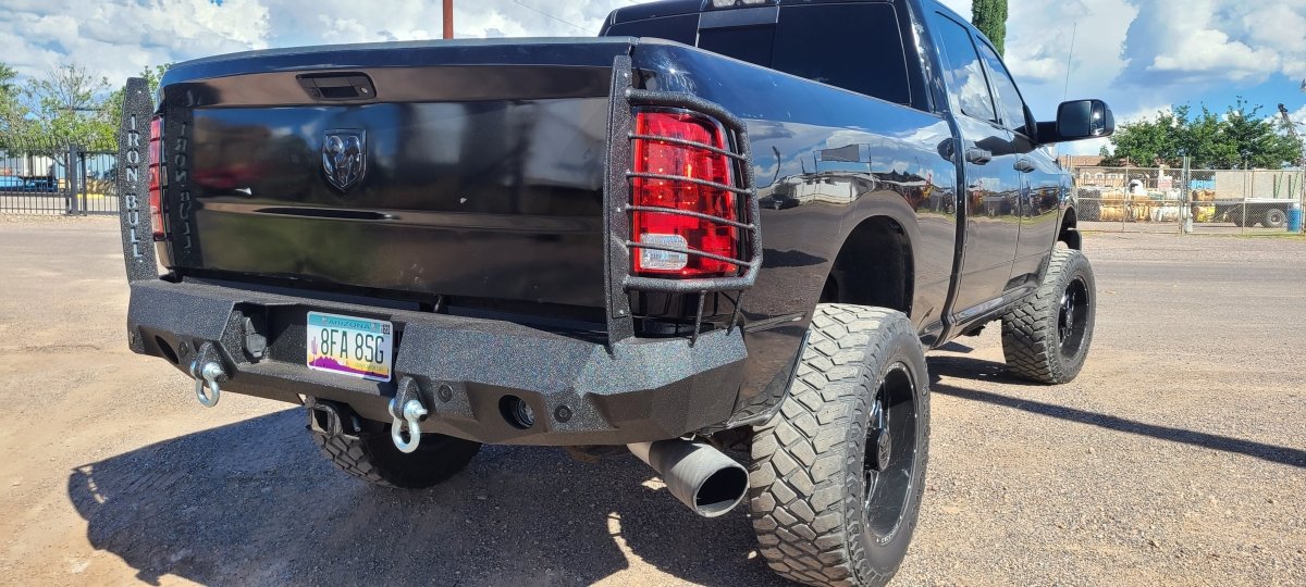 2010-2018 RAM 2500/3500 Rear Bumper | Parking Sensor Cutouts Available - Iron Bull BumpersREAR IRON BUMPER