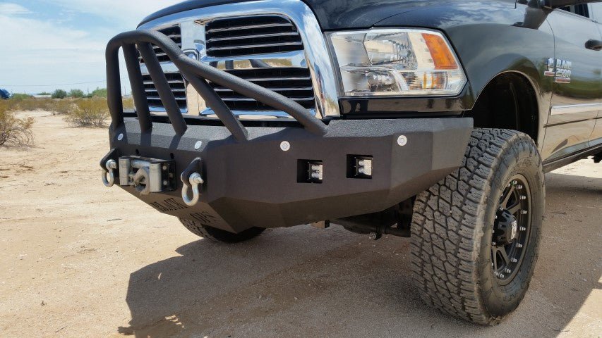 2010-2019 RAM 2500/3500 Front Bumper | Parking Sensor Cutouts Available - Front Truck Winch Bumper