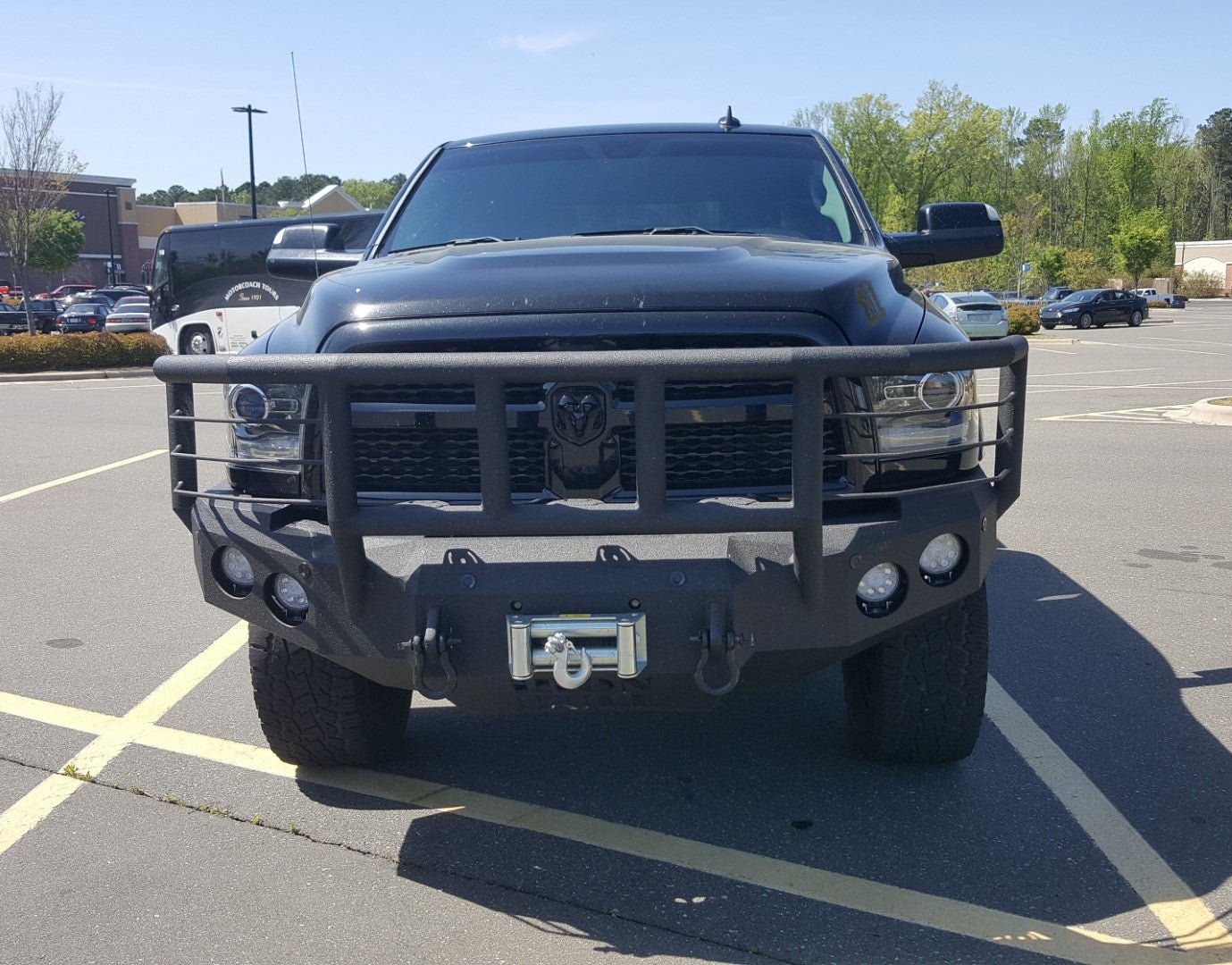 2010-2019 RAM 2500/3500 Front Bumper | Parking Sensor Cutouts Available - Front Truck Winch Bumper