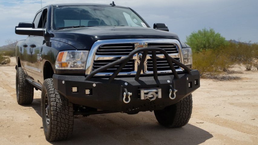 2010-2019 RAM 2500/3500 Front Bumper | Parking Sensor Cutouts Available - Iron Bull BumpersFRONT IRON BUMPER