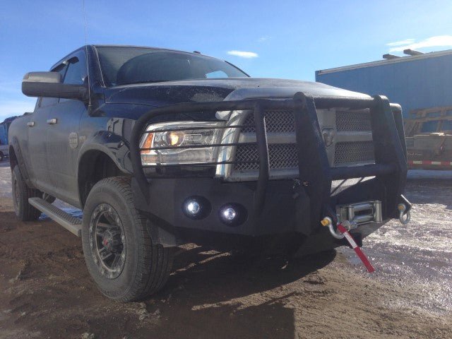 2010-2019 RAM 2500/3500 Front Bumper | Parking Sensor Cutouts Available - Iron Bull BumpersFRONT IRON BUMPER