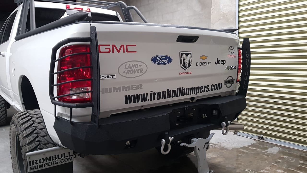 2010-2019 RAM 2500/3500 Rear Bumper | Parking Sensor Cutouts Available - Iron Bull BumpersREAR IRON BUMPER