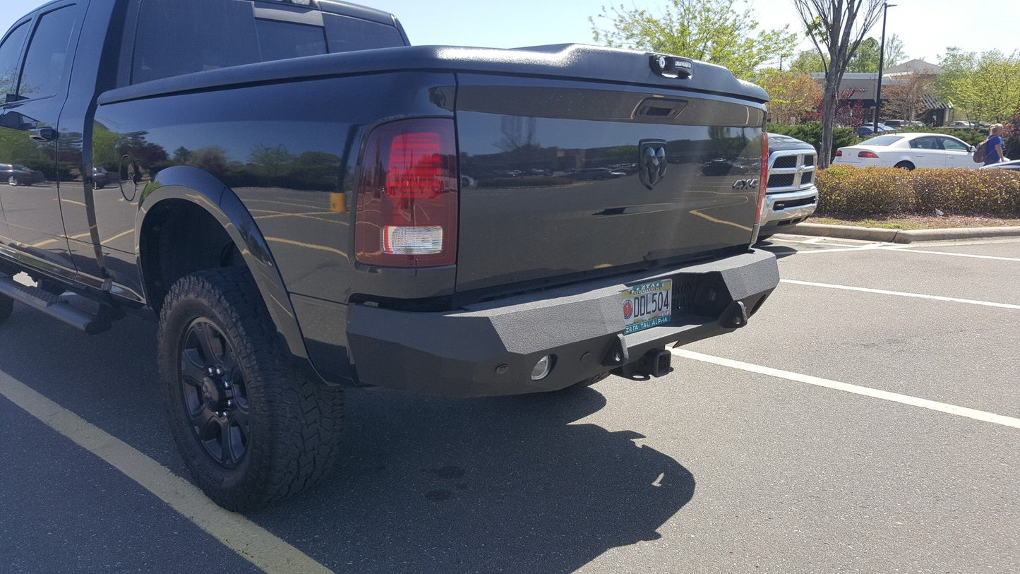 2010-2019 RAM 2500/3500 Rear Bumper | Parking Sensor Cutouts Available - Iron Bull BumpersREAR IRON BUMPER
