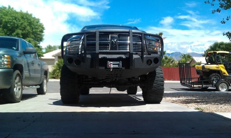 2010-2019 RAM 4500/5500 Front Bumper With Fender Flare Adapters | Parking Sensor Cutouts Available - Iron Bull Bumpers