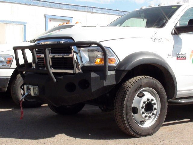 2010-2019 RAM 4500/5500 Front Bumper With Fender Flare Adapters | Parking Sensor Cutouts Available - Iron Bull Bumpers