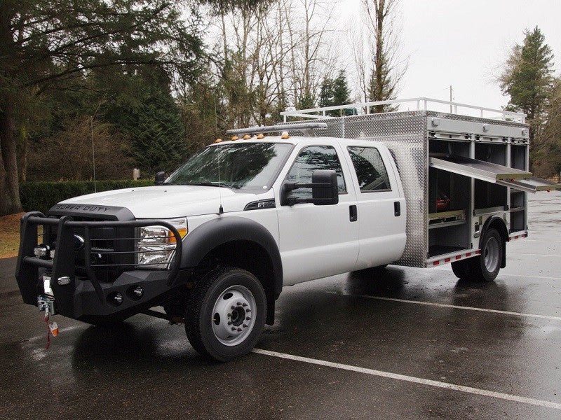2011-2016 Ford F450/F550 Front Bumper With Fender Flare Adapters - Iron Bull BumpersFRONT IRON BUMPER