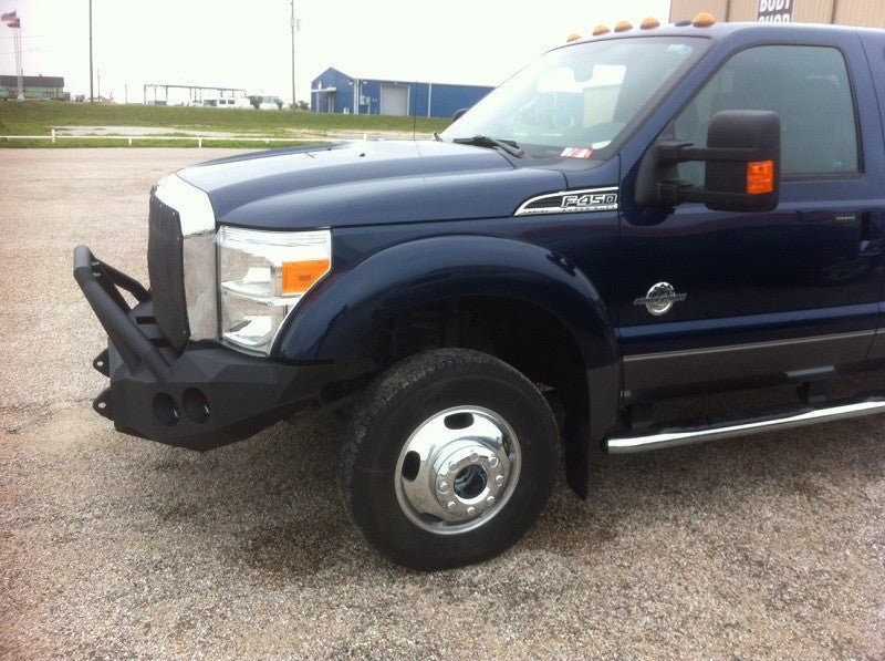 2011-2016 Ford F450/F550 Front Bumper With Fender Flare Adapters - Iron Bull BumpersFRONT IRON BUMPER