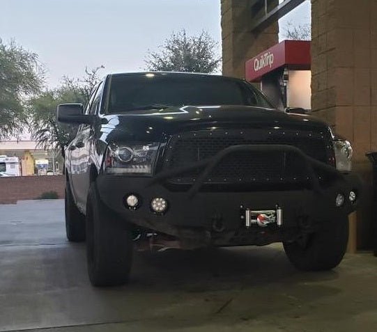 2013-2022 Classic Only RAM 1500 Sport Front Bumper | Parking Sensor Cutouts Available - Iron Bull Bumpers
