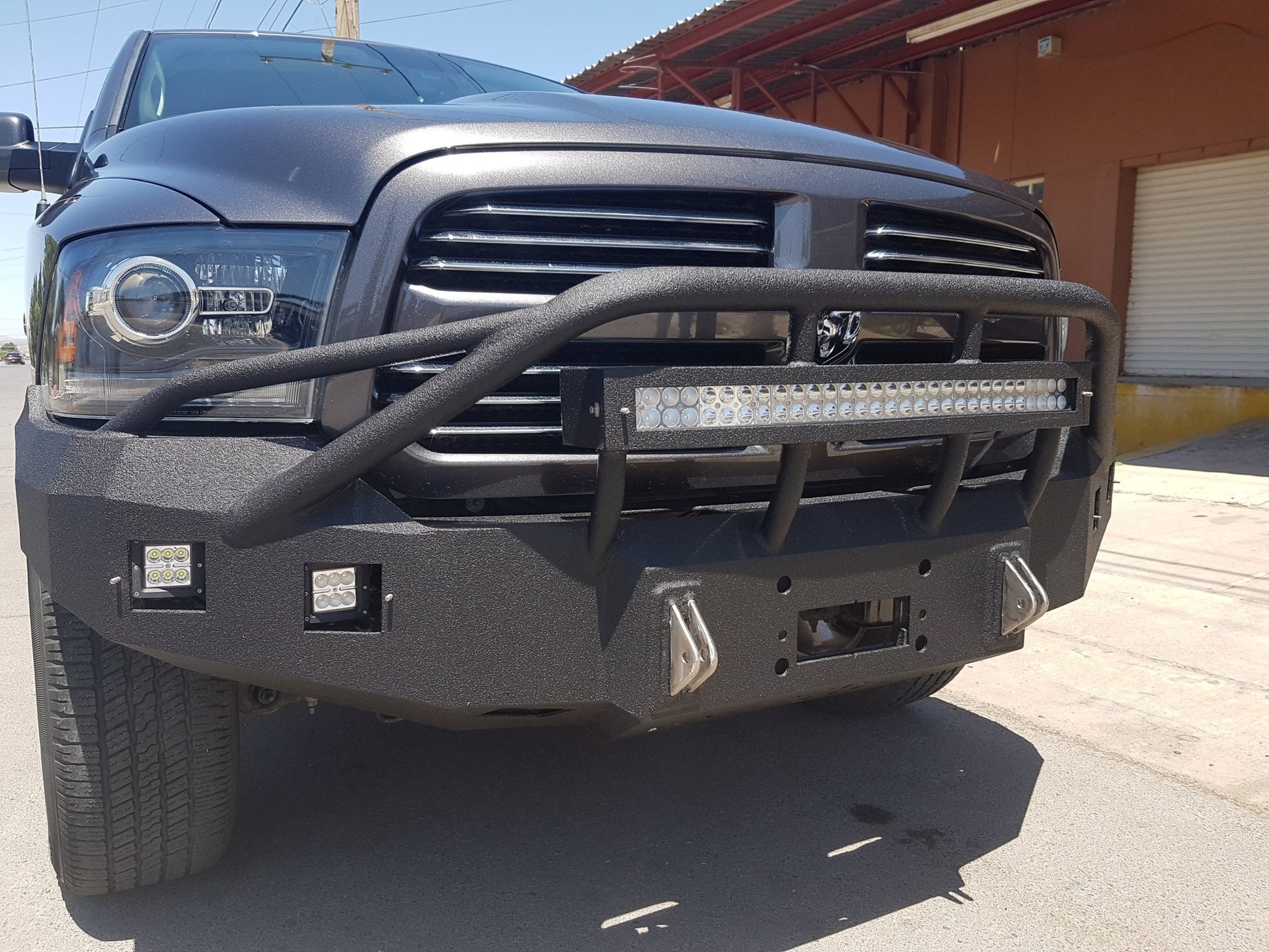 2013-2022 Classic Only RAM 1500 Sport Front Bumper | Parking Sensor Cutouts Available - Iron Bull Bumpers