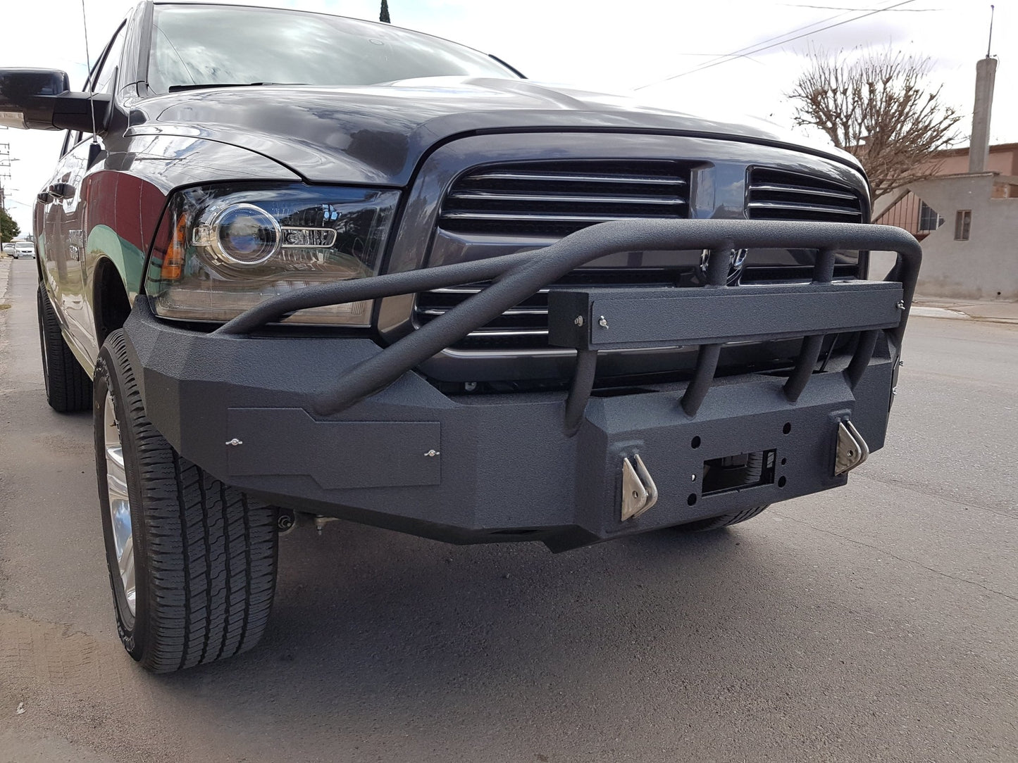 2013-2022 Classic Only RAM 1500 Sport Front Bumper | Parking Sensor Cutouts Available - Iron Bull Bumpers