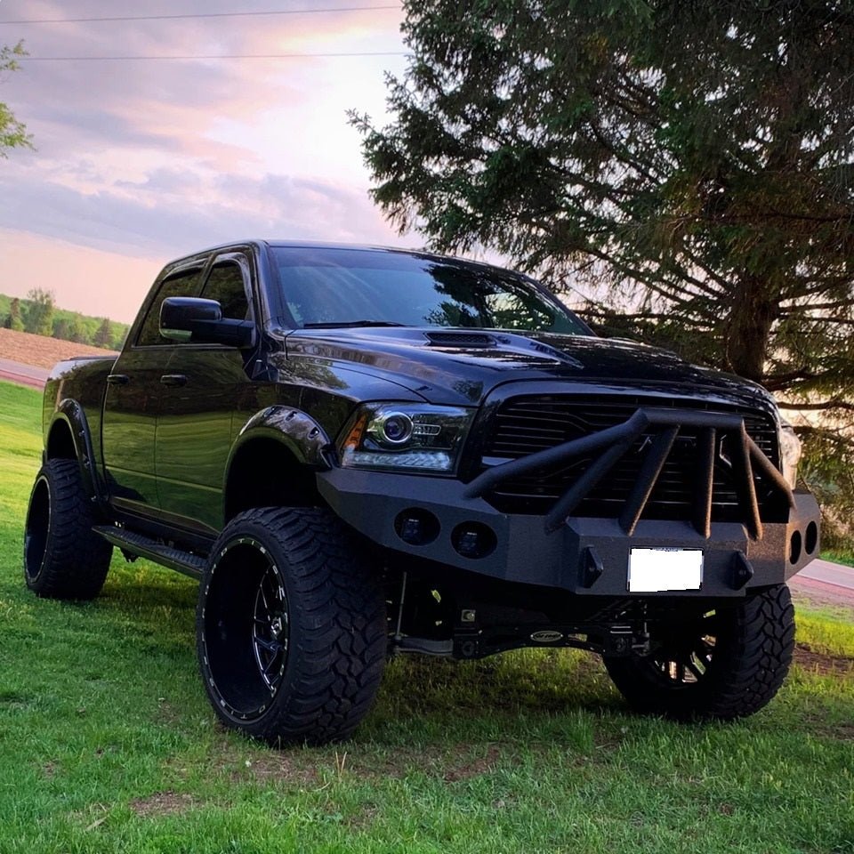 2013-2022 Classic Only RAM 1500 Sport Front Bumper | Parking Sensor Cutouts Available - Iron Bull Bumpers