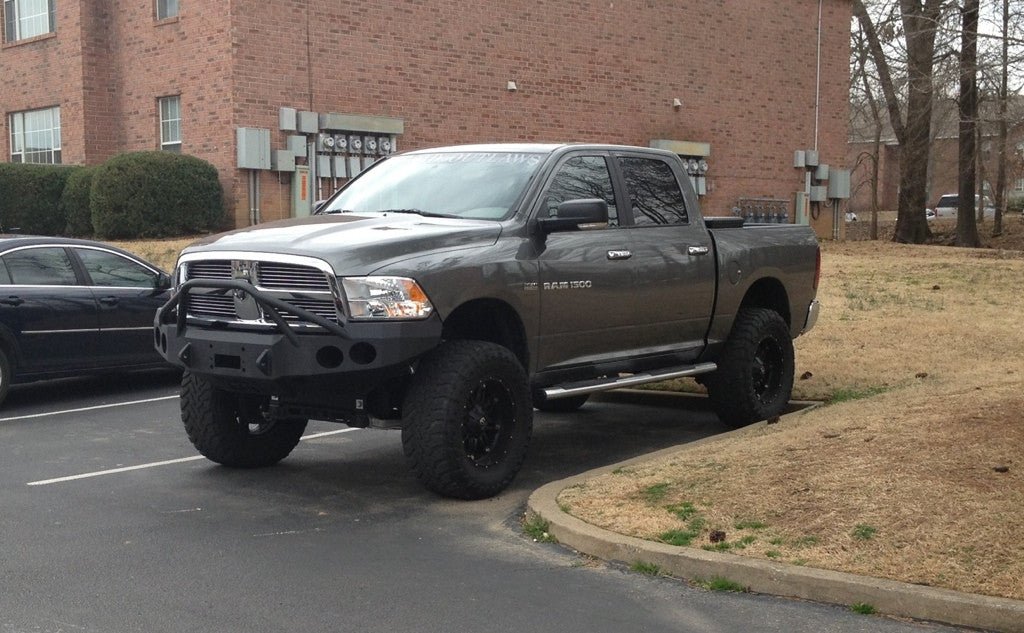 2013-2022 Classic Only RAM 1500 Sport Front Bumper | Parking Sensor Cutouts Available - Iron Bull Bumpers
