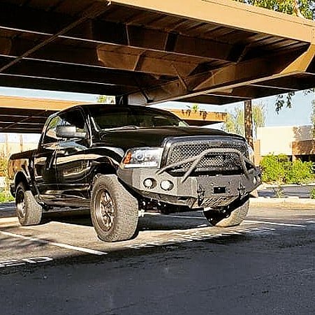 2013-2022 Classic Only RAM 1500 Sport Front Bumper | Parking Sensor Cutouts Available - Iron Bull Bumpers