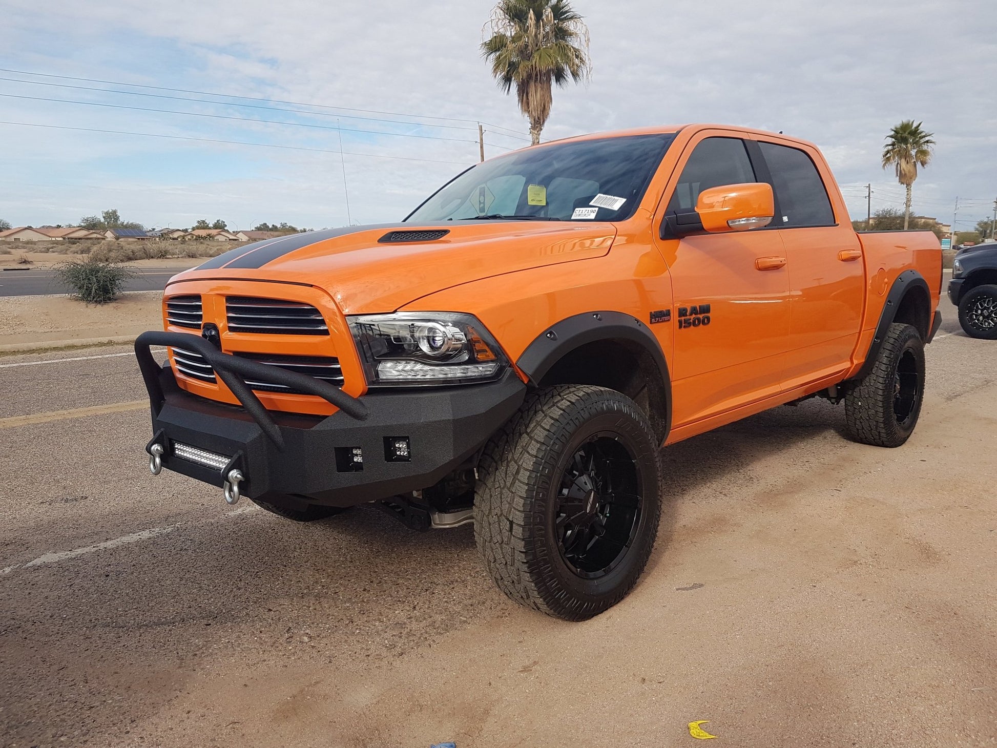 2013-2022 Classic Only RAM 1500 Sport Front Bumper | Parking Sensor Cutouts Available - Iron Bull Bumpers