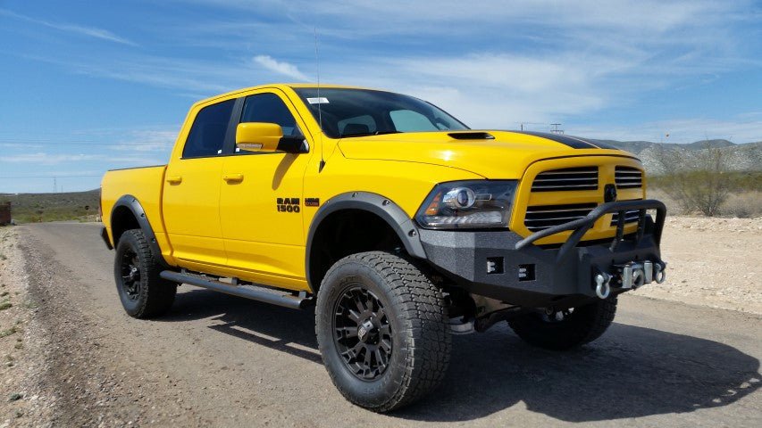 2013-2022 Classic Only RAM 1500 Sport Front Bumper | Parking Sensor Cutouts Available - Iron Bull Bumpers