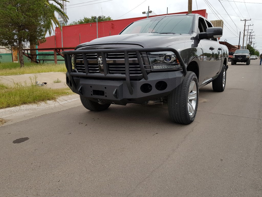 2013-2022 Classic Only RAM 1500 Sport Front Bumper | Parking Sensor Cutouts Available - Iron Bull Bumpers