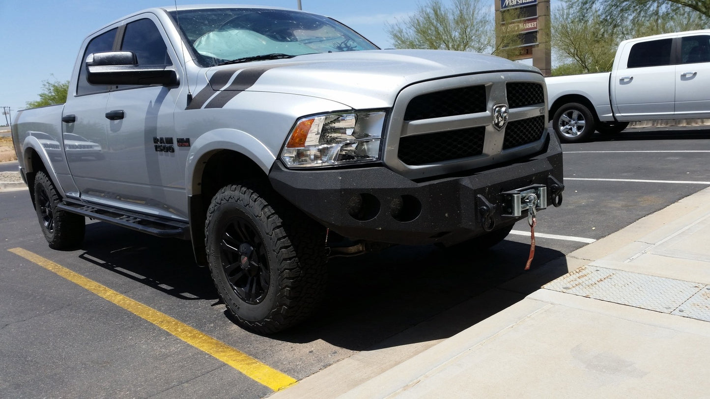 2013-2022 Classic Only RAM 1500 Sport Front Bumper | Parking Sensor Cutouts Available - Iron Bull Bumpers