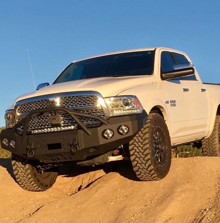 2013-2022 Classic Only RAM 1500 Sport Front Bumper | Parking Sensor Cutouts Available - Iron Bull Bumpers