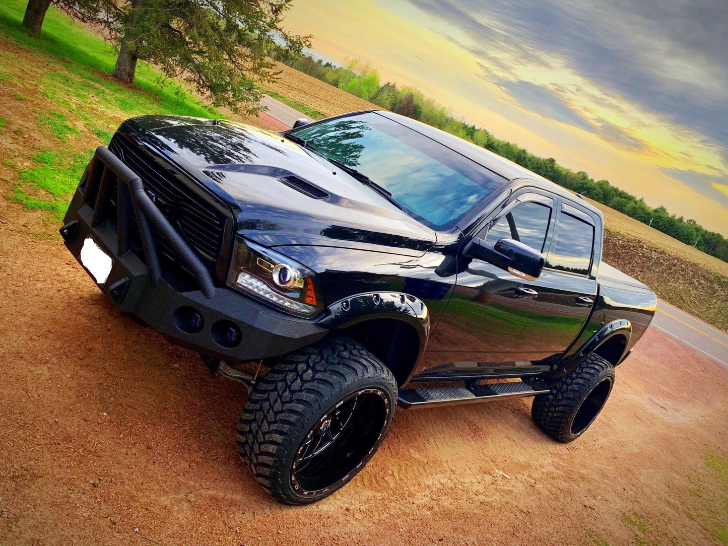 2013-2022 Classic Only RAM 1500 Sport Front Bumper | Parking Sensor Cutouts Available - Iron Bull Bumpers