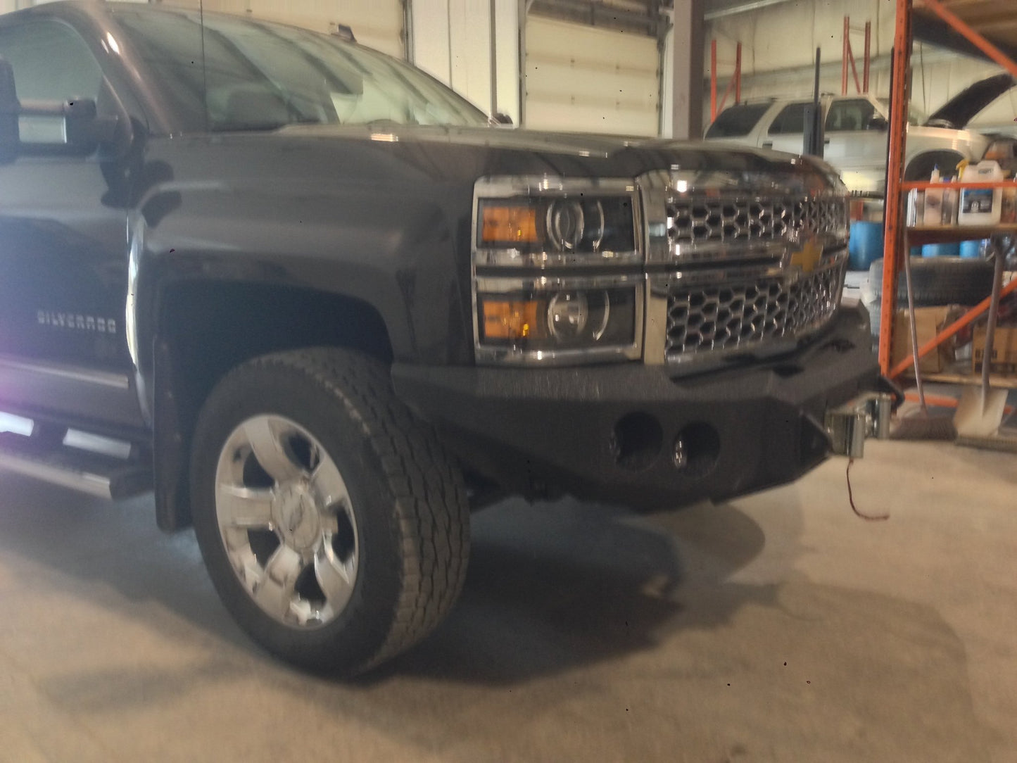 2014-2015 Chevrolet Silverado 1500 Front Bumper | Parking Sensor Cutouts Available - Iron Bull BumpersFRONT IRON BUMPER