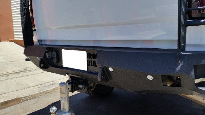 2014-2019 GMC Sierra 1500 Rear Bumper | Parking Sensor Cutouts Available - Iron Bull BumpersREAR IRON BUMPER