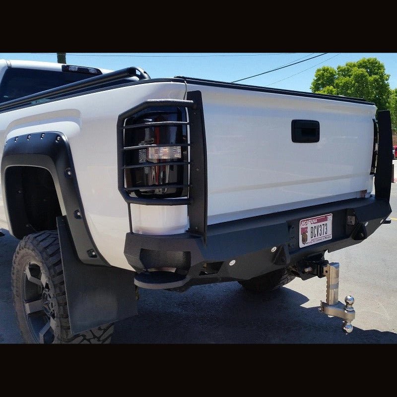 2014-2019 GMC Sierra 1500 Rear Bumper | Parking Sensor Cutouts Available - Iron Bull BumpersREAR IRON BUMPER