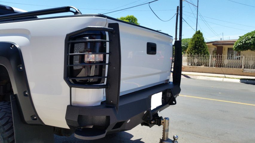 2014-2019 GMC Sierra 1500 Rear Bumper | Parking Sensor Cutouts Available - Iron Bull BumpersREAR IRON BUMPER