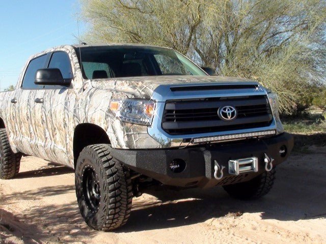 2014-2021 Toyota Tundra Front Bumper | Parking Sensor Cutouts Available - Iron Bull BumpersFRONT IRON BUMPER