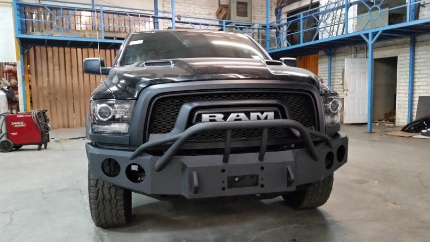 2015-2018 (Classic-2021 only) RAM Rebel Front Bumper - Iron Bull BumpersFRONT IRON BUMPER